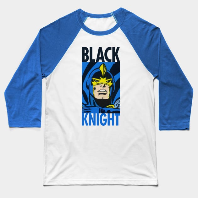 Defender: Black Knight Baseball T-Shirt by HustlerofCultures